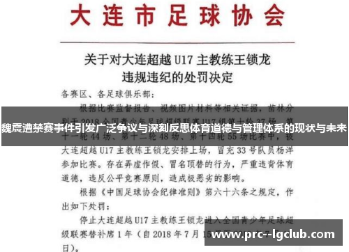 魏震遭禁赛事件引发广泛争议与深刻反思体育道德与管理体系的现状与未来